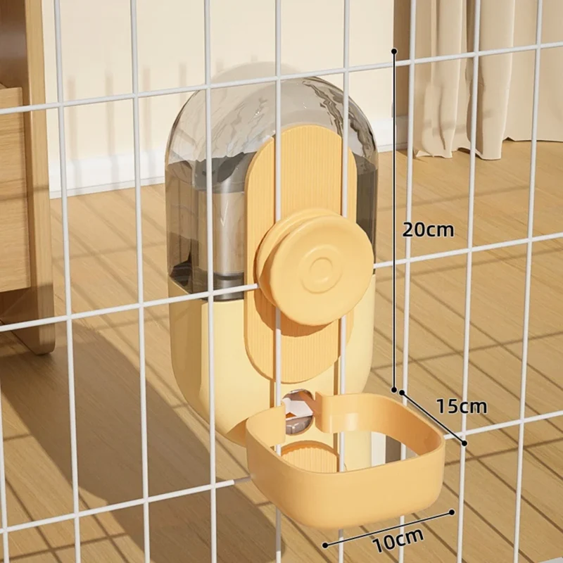 Pet Dogs Cage Hanging Feeder 29/27oz Automatic Water Fountain Food Container Dispenser for Puppy Cats Rabbit Pet Feeding Product