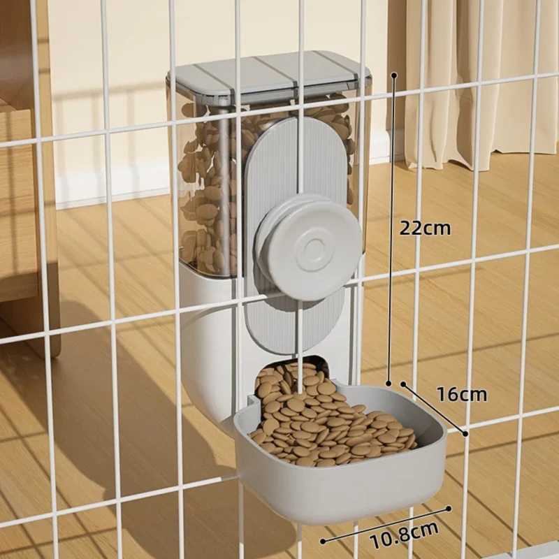 Pet Dogs Cage Hanging Feeder 29/27oz Automatic Water Fountain Food Container Dispenser for Puppy Cats Rabbit Pet Feeding Product