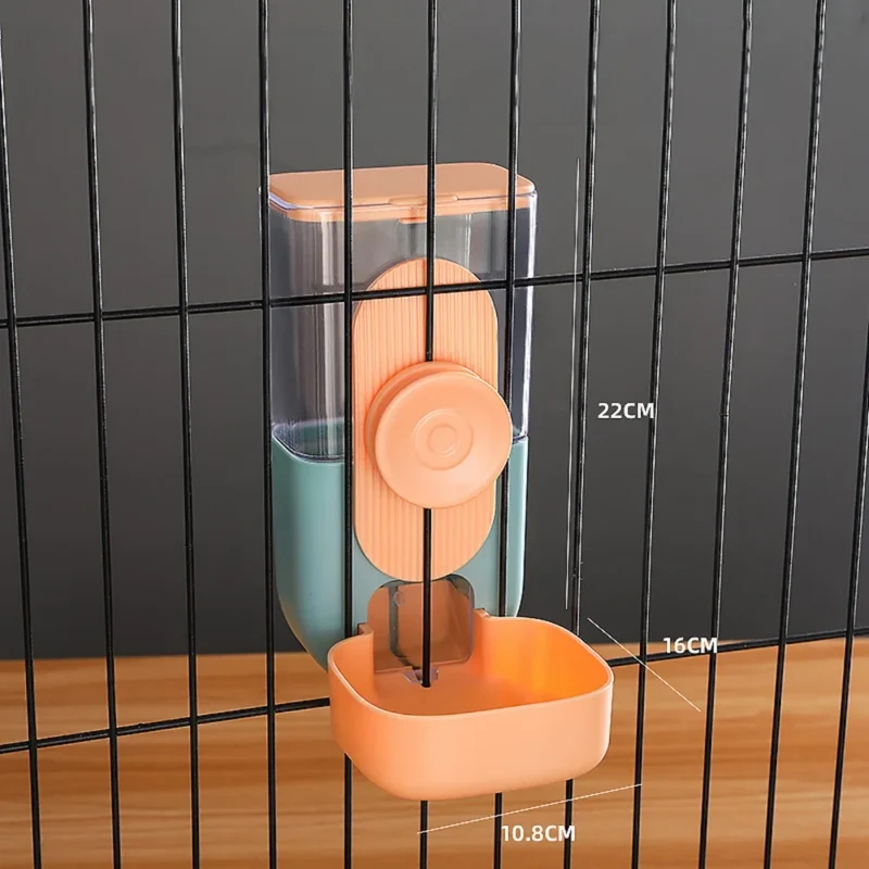 Pet Dogs Cage Hanging Feeder 29/27oz Automatic Water Fountain Food Container Dispenser for Puppy Cats Rabbit Pet Feeding Product