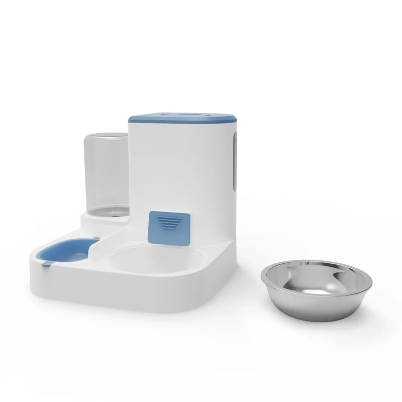 Automatic Dog Feeder Water Dispenser Drinker For Dogs Cats Stainless Steel Feeding Bowl Drinking Bottle Bowls Pet Supplies