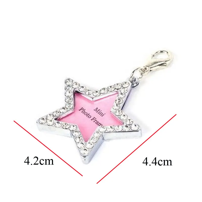 Dog ID Tag Pet Cat Collar Pendant Crystal Photo Frame Bone Heart Dog Tag Handwriting Name Phone Number Address Anti-lost Fashion