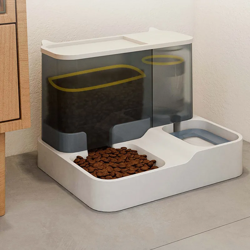 3.8L Large Capacity Pet Dog Cat Automatic Feeder Detachable Bowl Water Dispenser Food Feeding Device For Cat Dog Pet Supplies