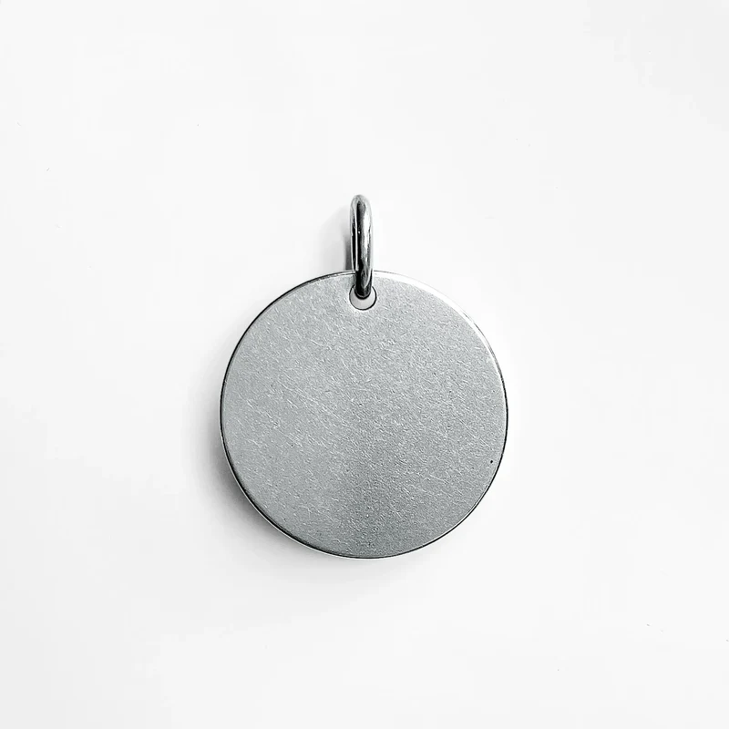 001 Cat Dog ID Tag for Pets Collar Custom Name and Funny Symbol with Phone Number Engraving Front Side