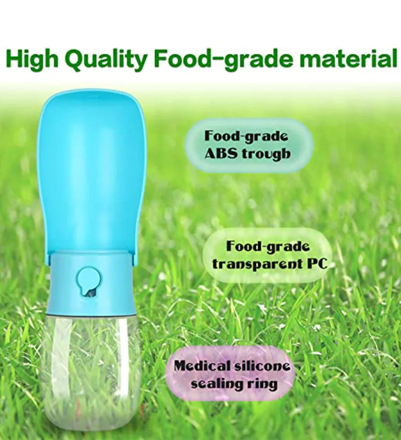 Original Design 300 ml Portable Pet Dog Water Bottle for Walking Feeder for Dogs Folded Bottle Water Dispenser