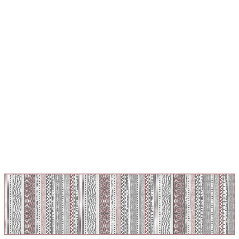 Vinyl hall runner mat "Asilah" deep red