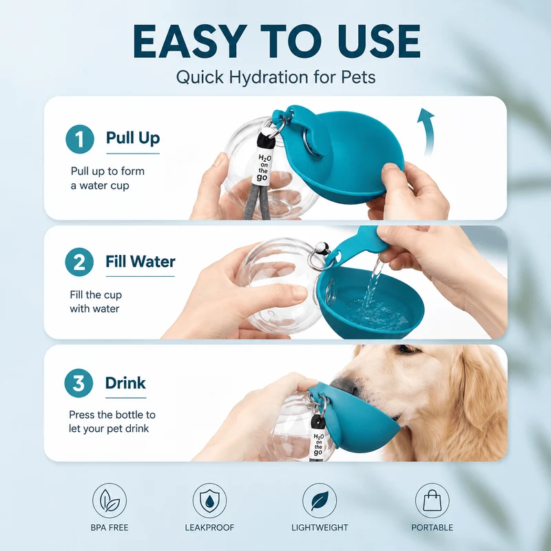 Portable Dog Water Bottle