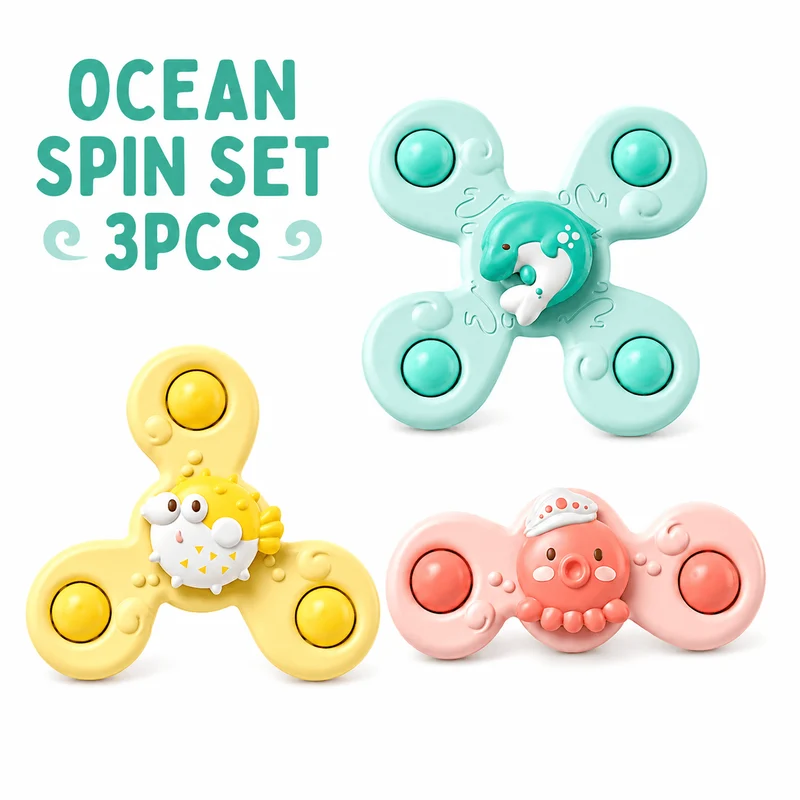 Interactive Suction Cup Cat Spinner Toy for Window & Glass | Rotating Cat Enrichment Toy