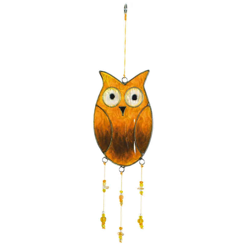 Owl mobile yellow 28cm