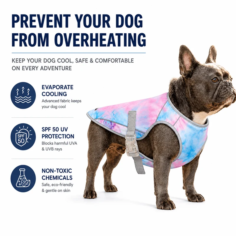 Dog Cooling Vest for Hot Weather – Lightweight Evaporative Cooling & UV Protection Vest