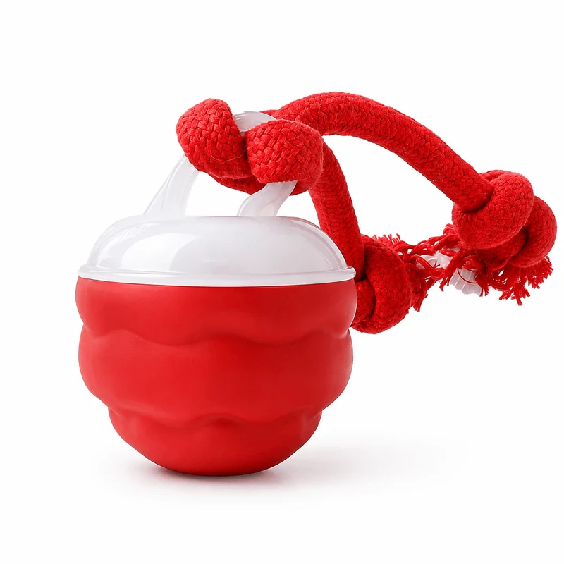 Smart Interactive Dog Ball Toy, Automatic Rolling Rope Toy