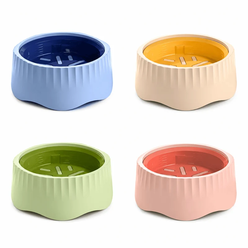 2-in-1 Rotatable Slow Feeder Bowl for Cats & Dogs