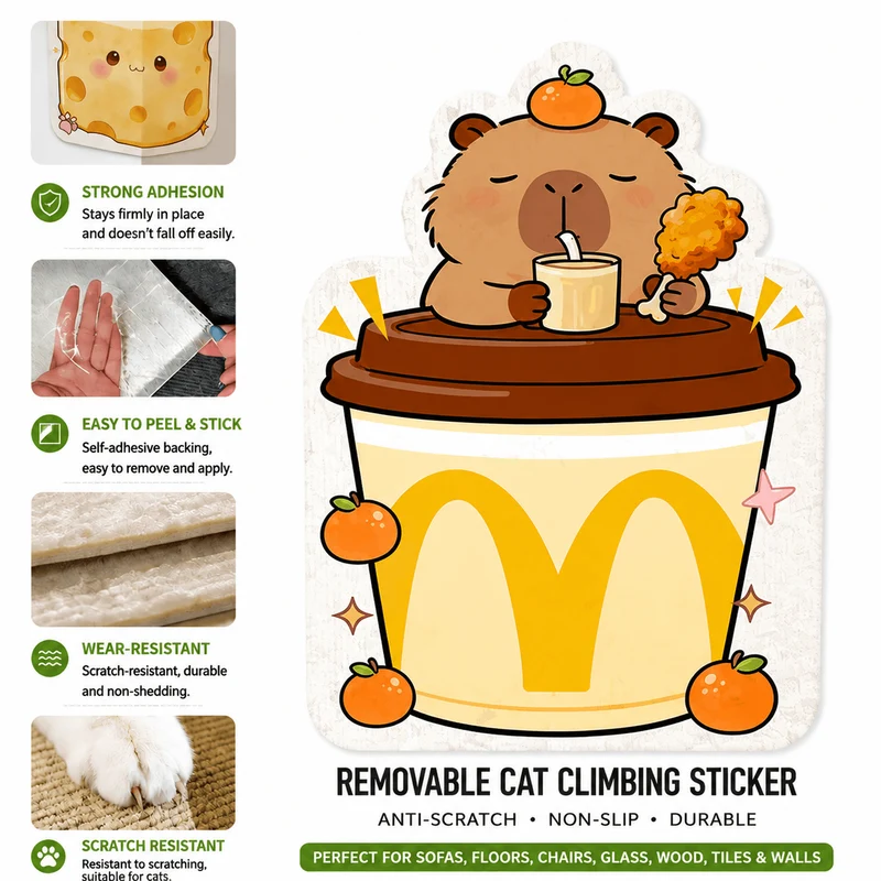 Removable Cat Scratching Pad Sticker