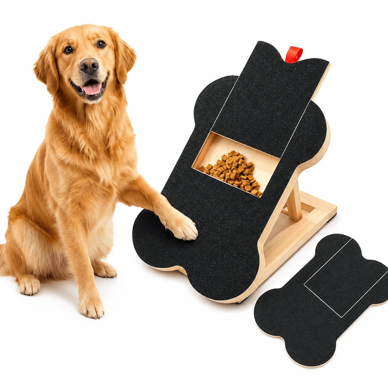 Dog Nail Scratch Board with Hidden Treat Box