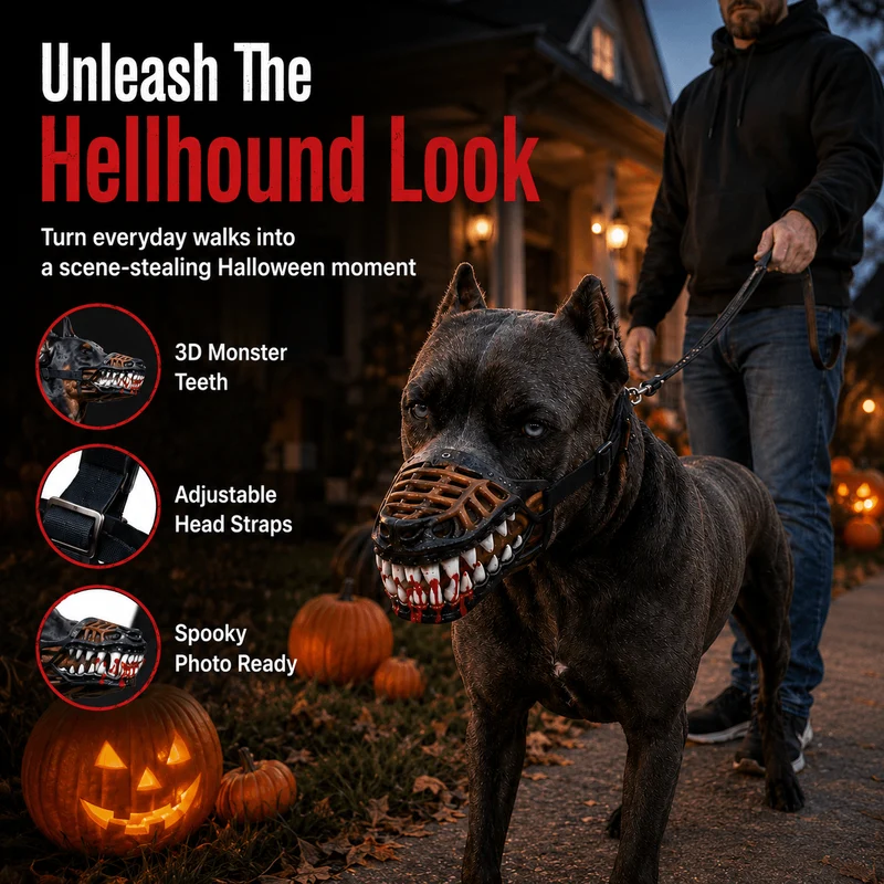 Scary Dog Muzzle with Teeth