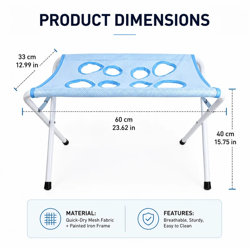 Foldable Pet Grooming Hammock Stand for Cats & Dogs