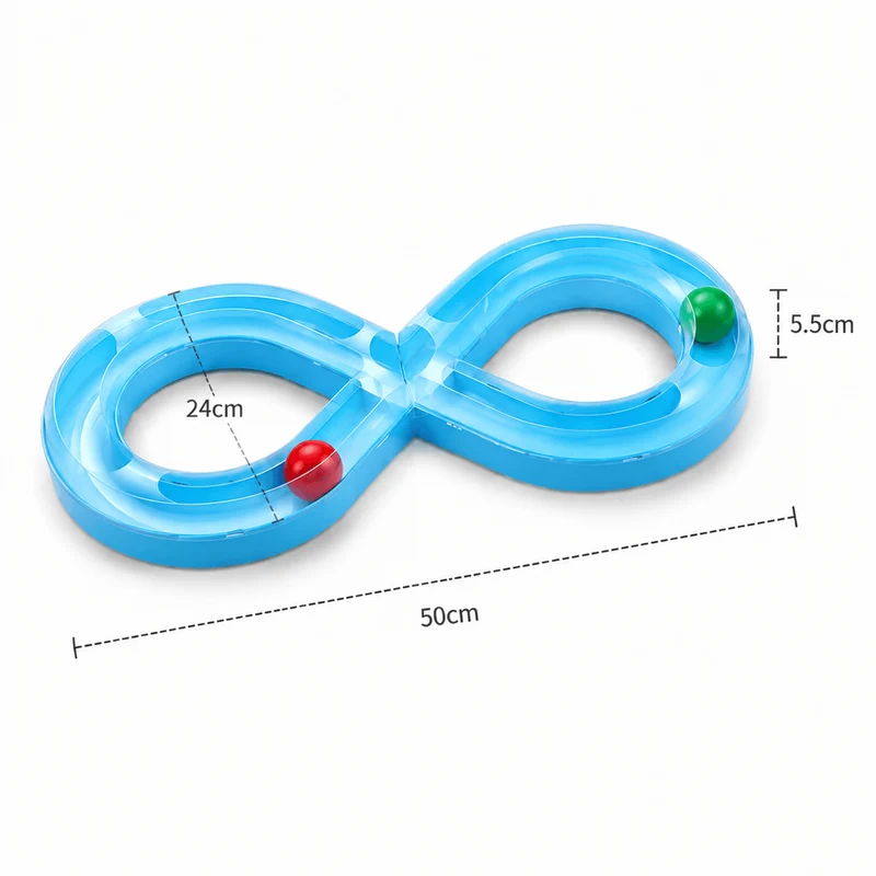 Infinity Cat Track Toy – Interactive Rolling Ball Puzzle for Indoor Cats