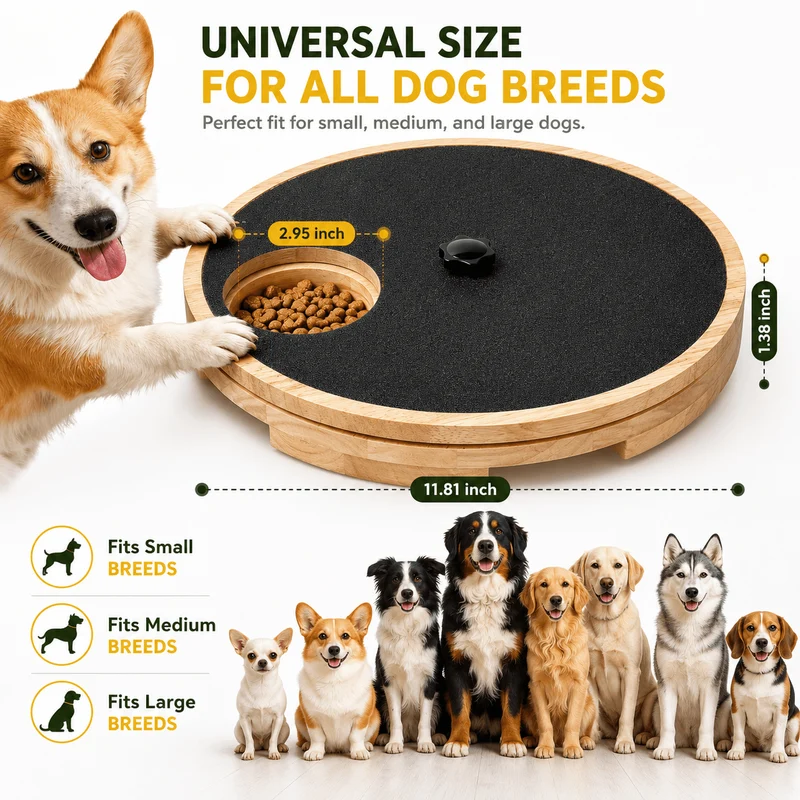 Interactive Dog Nail Scratch Board with Treat Box