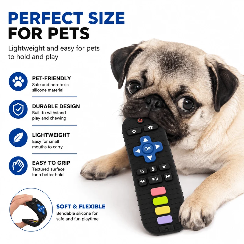 Silicone TV Remote Dog Chew Toy
