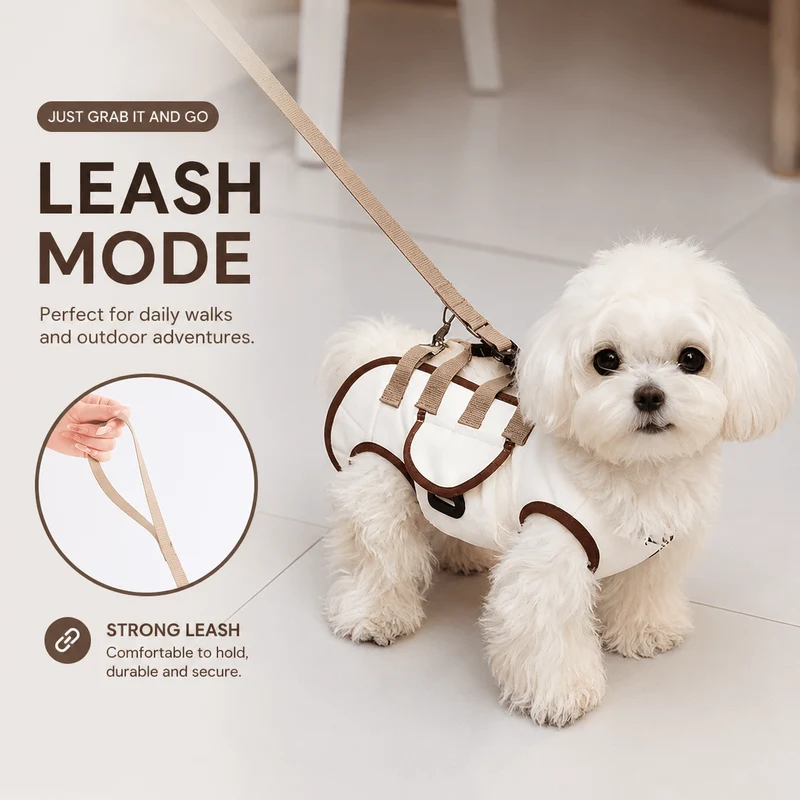 Dog Carrier Harness with Leash