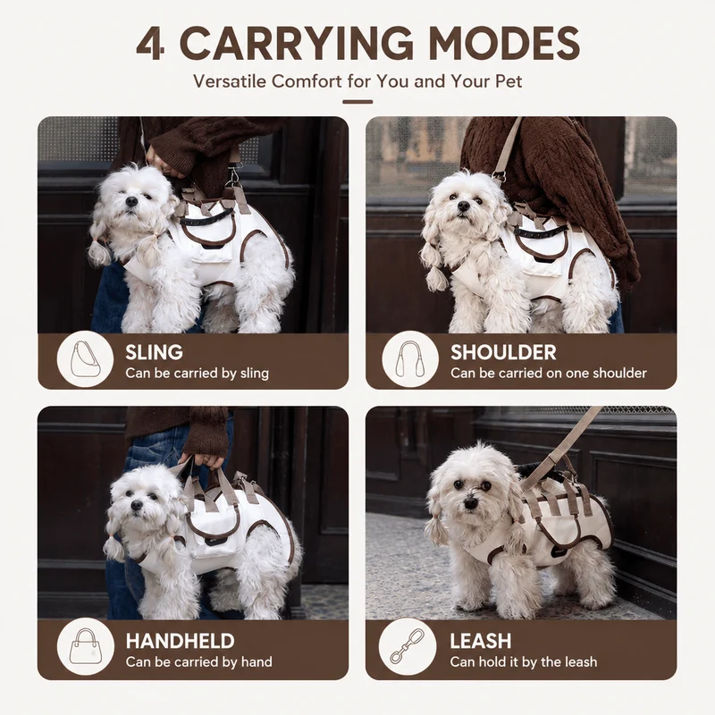 Dog Carrier Harness with Leash