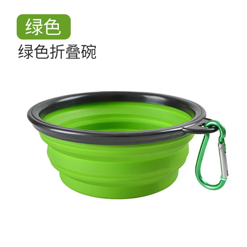 2 IN 1 Dog Travel Water Bottle Collapsible Pet Food Container Portable Dog Drinker for Cats Food Bowl Outdoor Double Used Bowls