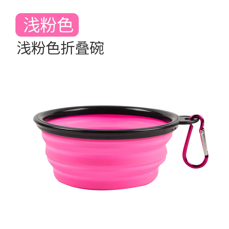 2 IN 1 Dog Travel Water Bottle Collapsible Pet Food Container Portable Dog Drinker for Cats Food Bowl Outdoor Double Used Bowls