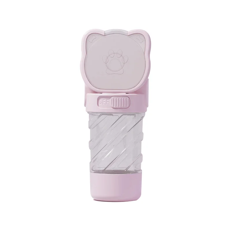 Dog Outing Water Cup Bottle Portable Cup Walking Dog Water Bottle Pet Drinking Water Feeding Food Waste Bag Multi-function Cup