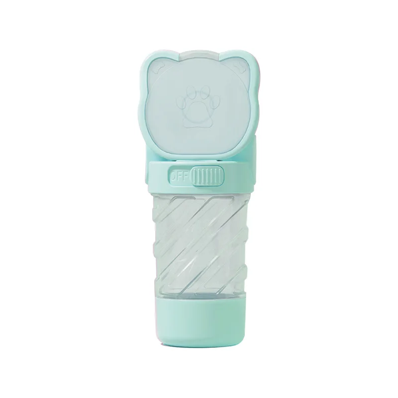 Dog Outing Water Cup Bottle Portable Cup Walking Dog Water Bottle Pet Drinking Water Feeding Food Waste Bag Multi-function Cup