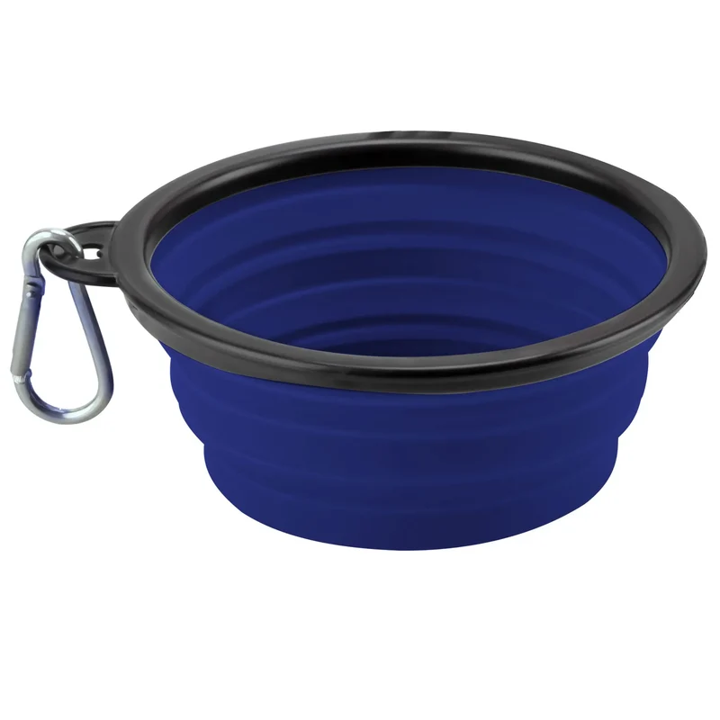 Furrybaby 1000ml Large Collapsible Dog Pet Folding Silicone Bowl Outdoor Travel Portable Puppy Food Container Feeder Dish Bowl