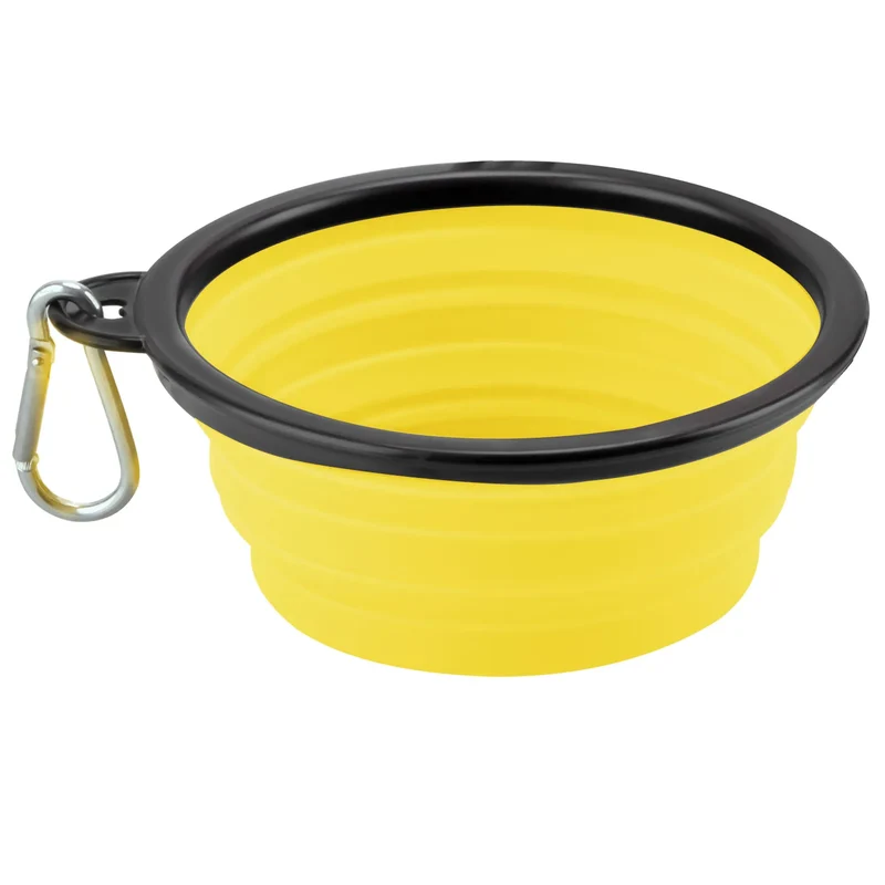 Furrybaby 1000ml Large Collapsible Dog Pet Folding Silicone Bowl Outdoor Travel Portable Puppy Food Container Feeder Dish Bowl