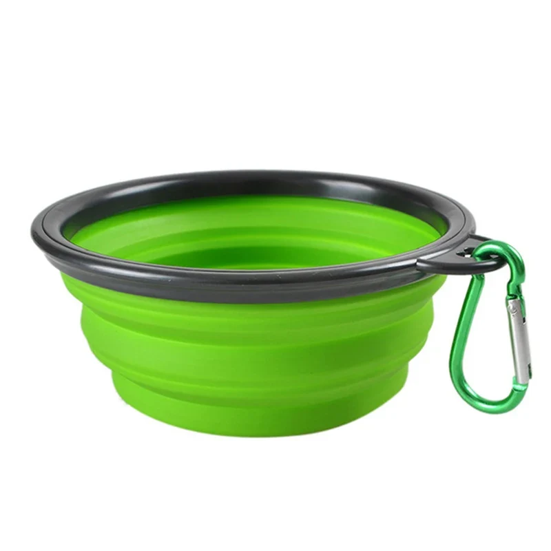Pet Dog 2 in 1 Bottle Pet Feeder Dog Water Bottle Collapsible Folding Bowl Travel Outdoor Food Water Storage For Cat Dog Bowl
