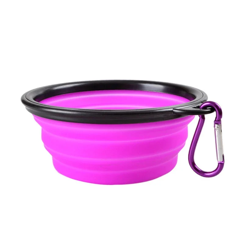 Pet Dog 2 in 1 Bottle Pet Feeder Dog Water Bottle Collapsible Folding Bowl Travel Outdoor Food Water Storage For Cat Dog Bowl