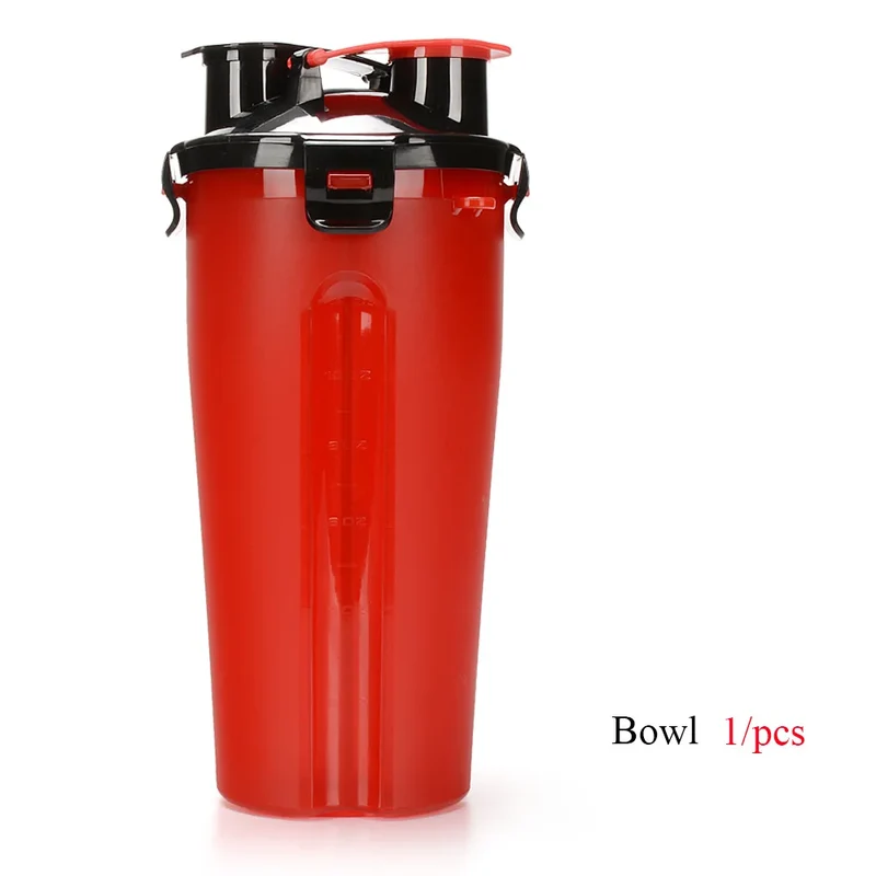 Pet Dog 2 in 1 Bottle Pet Feeder Dog Water Bottle Collapsible Folding Bowl Travel Outdoor Food Water Storage For Cat Dog Bowl