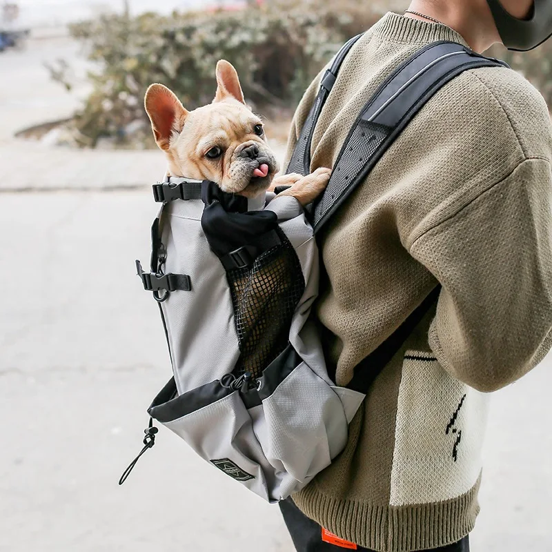 1PC Dog Carrier Pet Shoulder Traveler Backpack Dog Outcrop Bags Ventilation Breathable Washable Outdoor Bicycle Hiking Backpack