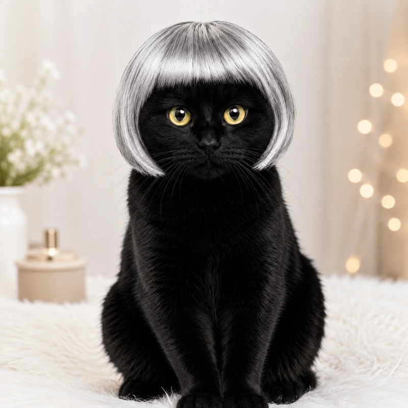 Funny Dog Wig for Cats & Dogs