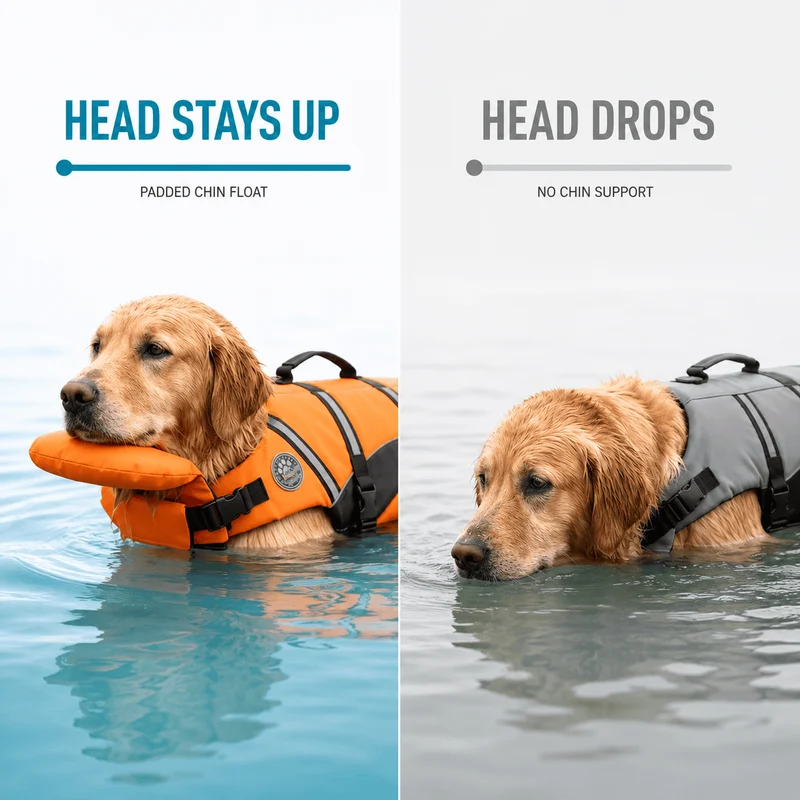 Dog Life Jacket with Head Support