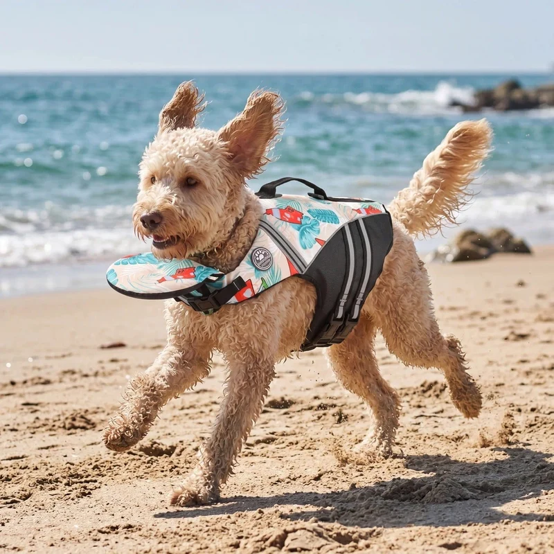 Dog Life Jacket with Head Support
