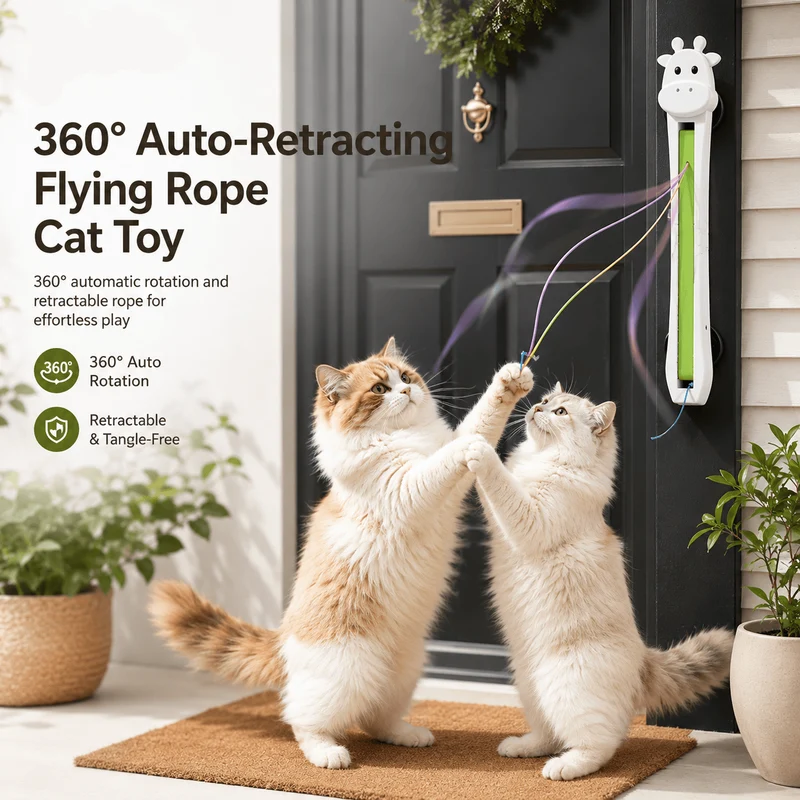 Automatic Retractable Cat Teaser