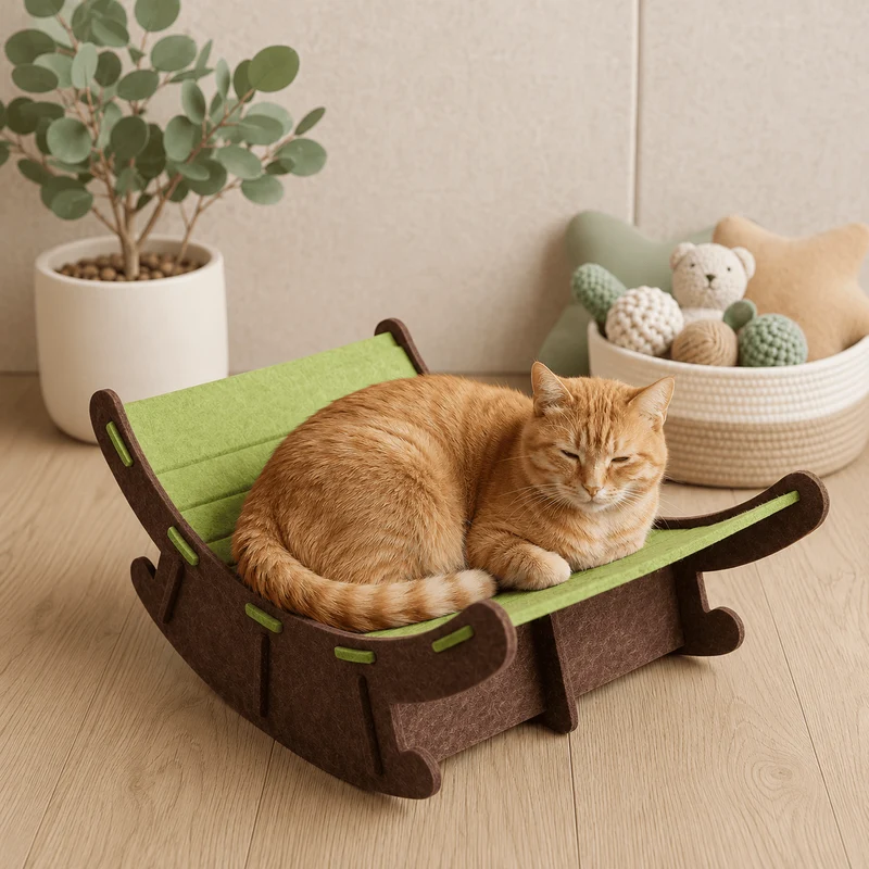 Premium Cat Rocking Bed & Scratching Lounge