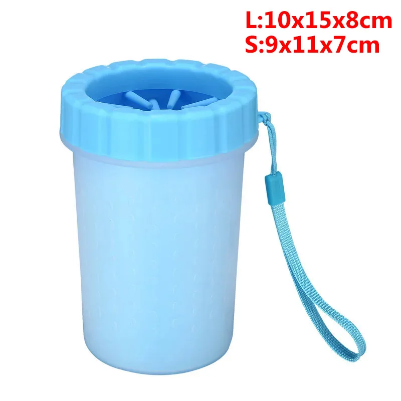 Dog Foot Cup Paw Washer Cleaner Dog Cat Foot Cleaning Brush Soft Silicone Dog Paw Cleaning Dog Paw Cleaning Bucket Accessories