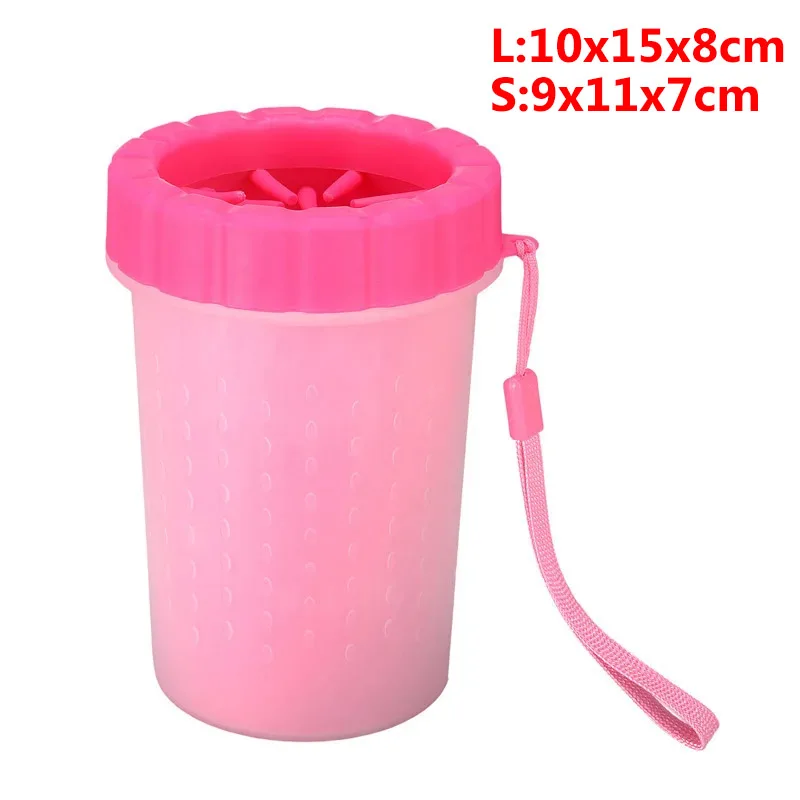 Dog Foot Cup Paw Washer Cleaner Dog Cat Foot Cleaning Brush Soft Silicone Dog Paw Cleaning Dog Paw Cleaning Bucket Accessories