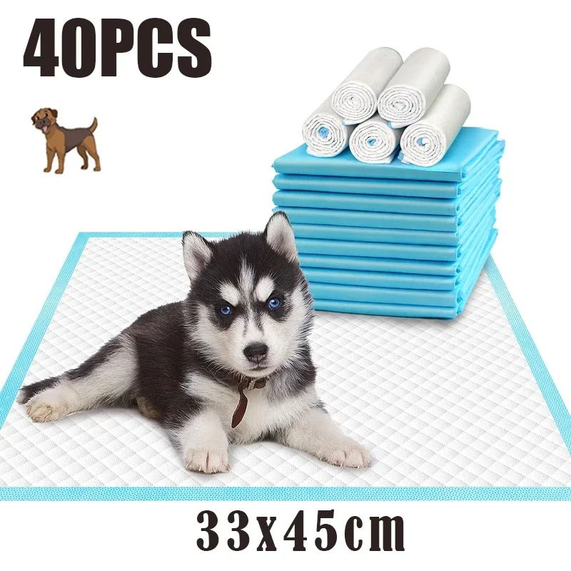 120PCS Thickened Absorbent Dog Puppy Training Pads Pet Disposable Diapers Cat Dog Pee Pads Leak-Proof Pet Urine Mat Quick Dry
