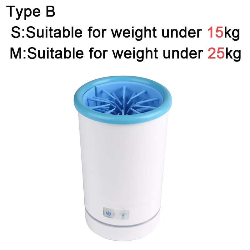 Cleaning Cup Quickly Wash USB Charging Low Noise Dog Cat Pet Foot Washer Paw Cleaner 3.7V Automatic Electric Portable 4W Home