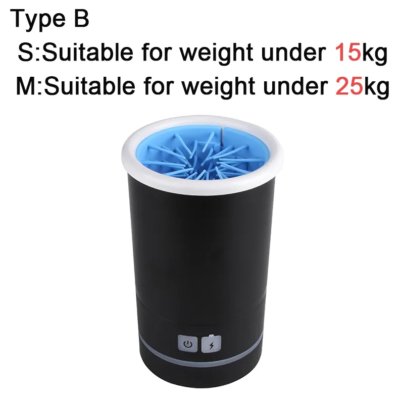 Cleaning Cup Quickly Wash USB Charging Low Noise Dog Cat Pet Foot Washer Paw Cleaner 3.7V Automatic Electric Portable 4W Home