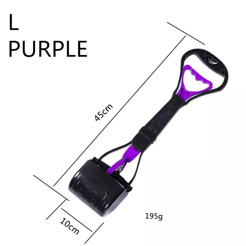 Pooper Scooper for Dog Jaw Clamp Heavy Duty Long Handle Poop Scooper for Large Medium Small Dog Pet Cat for Grass Gravel Pick Up