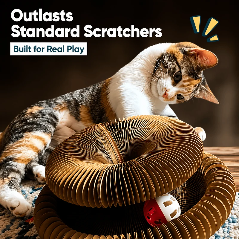 Interactive Honeycomb Cat Scratcher Lounge