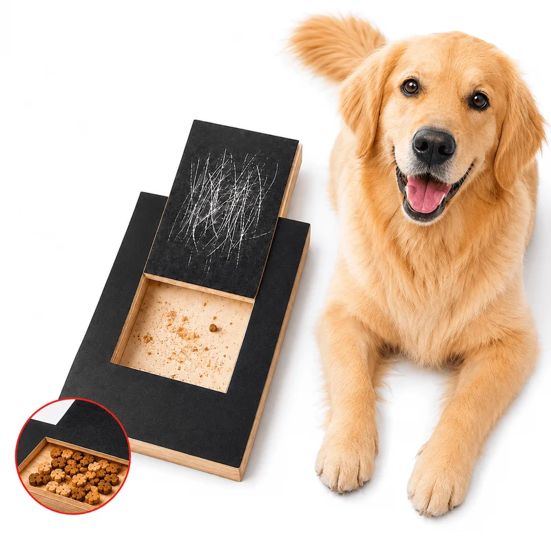 Dog Nail Scratch Board & Treat Puzzle