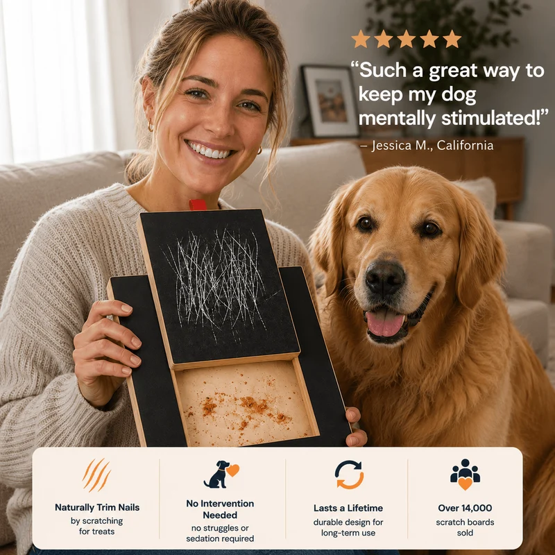 Dog Nail Scratch Board & Treat Puzzle