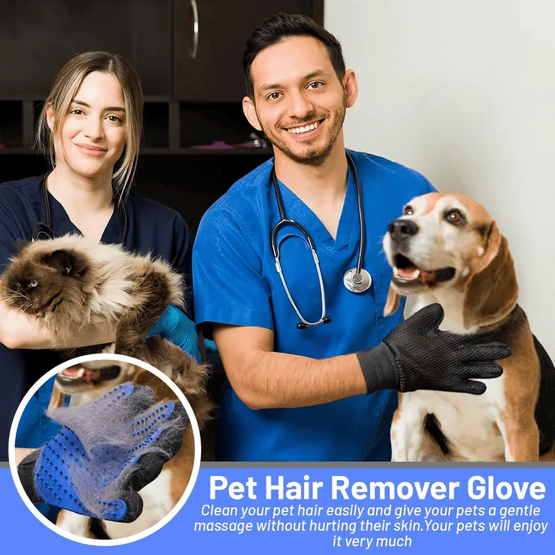 Pet Hair Remover Glove - 1 Pair