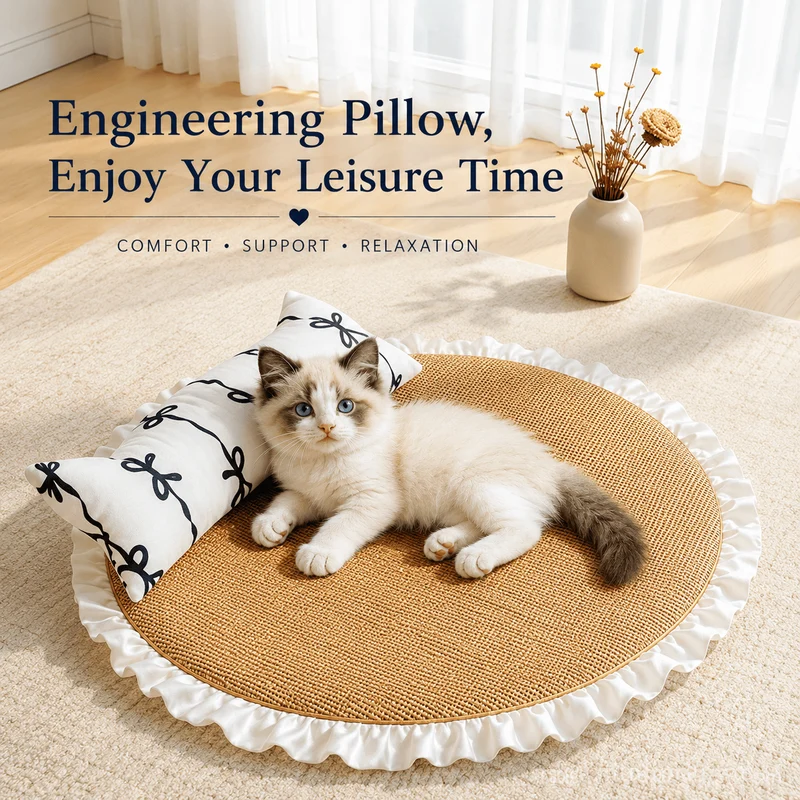 Cooling Cat Sofa Bed with Pillow
